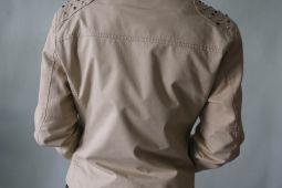 Béžová džínová bunda Amisu vel.40