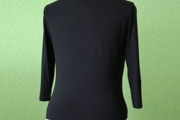 Černé tričko-svetřík s volánky Claudia Sträter vel.42
