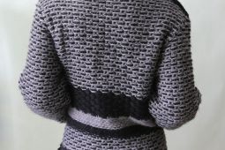 Kabátový svetr na zip Mikaella Ess vel.40