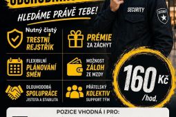Ostraha obchodního domu- Žďár nad Sázavou - 160Kč/hod